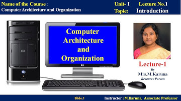 CAO-Class-1 Introduction to Computer