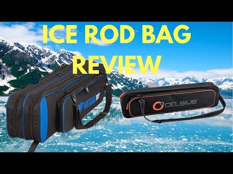 celsius ice fishing combo with accessories Basic Rod Storage Case Three Rivers Tackle Sensitive flat Fiberglass tip for unmatched feel and visual strike detection and a flatline reel. CELSIUS BOILING POINT 30" UL
