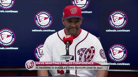 Davey Martinez after 6-0 win over Mets