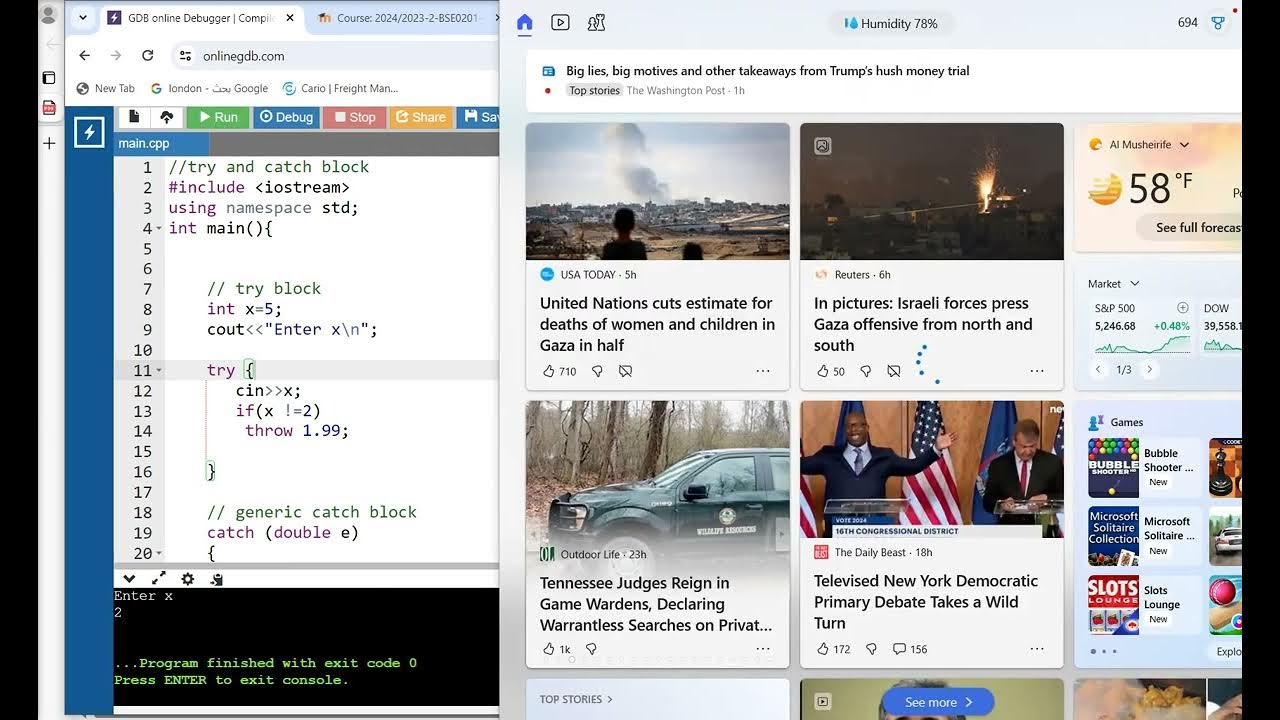 v31 cpp try and catch block - YouTube