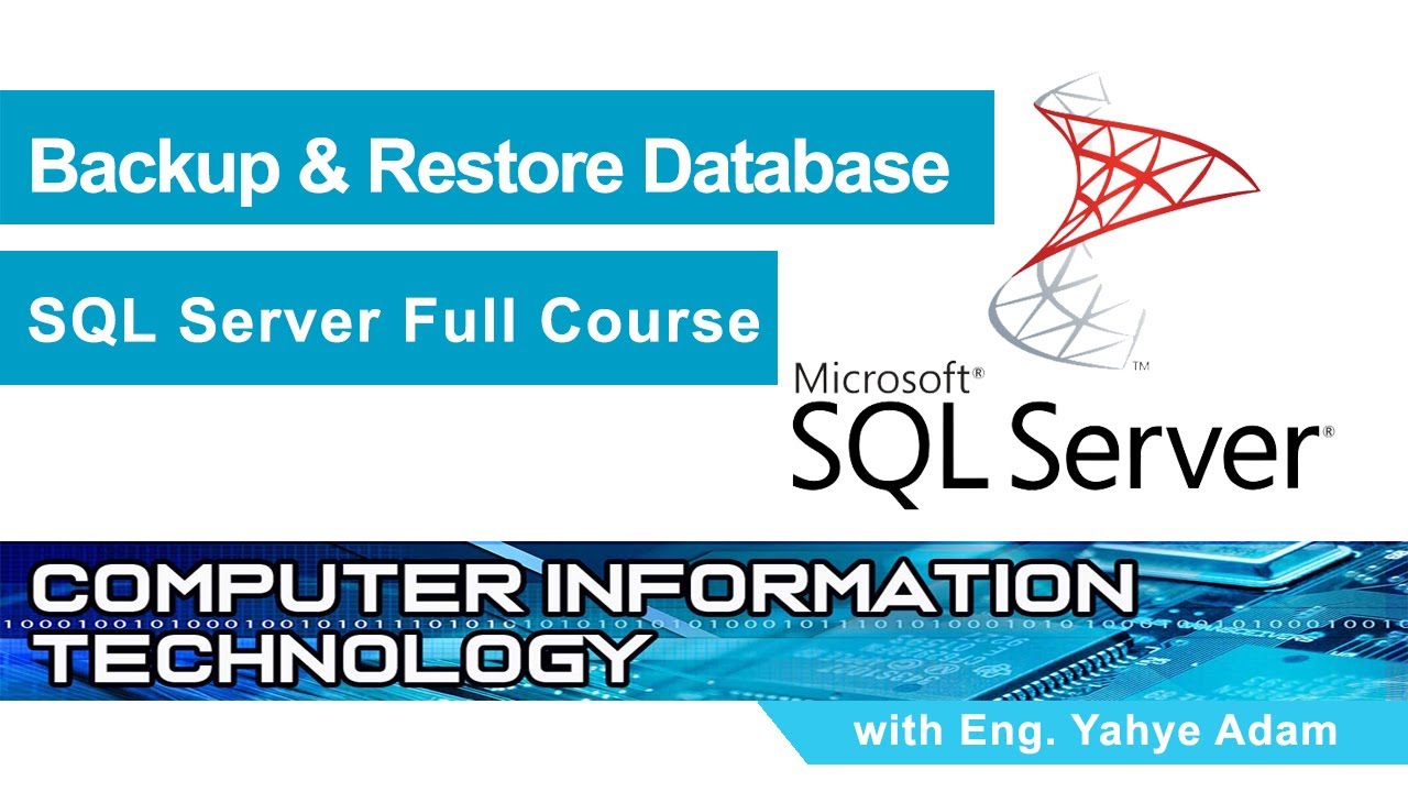 8_Backup and Restore Databases - YouTube
