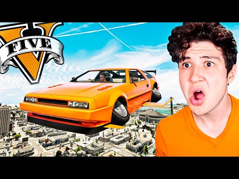 JUEGO con el COCHE VOLADOR de GTA 5! 🚘⚡️ (Mods)