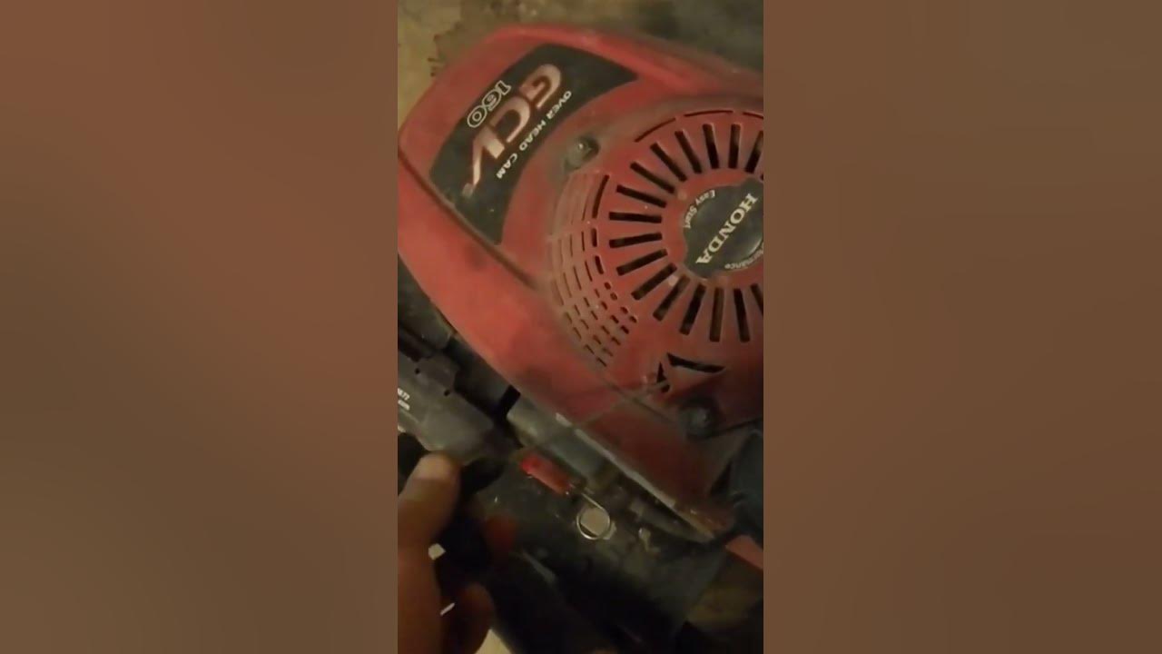 Honda pressure washer pull cord stuck? - YouTube