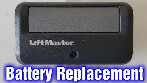 Liftmaster Garage Door Remote Battery Replacement