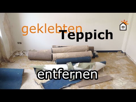 geklebten Teppich entfernen - Teil 1