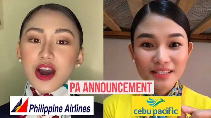 Philippine Airlines VS Cebu Pacific PA Announcement w/ Jen Barangan and Christine Dacera