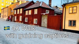 Stockholm Walks: Beautiful Södermalm area with history. Relaxing 4K walking tour.