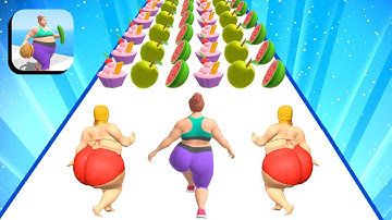 Fat 2 Fit 🍑😱🍉 FUNNIEST APP GAME MOMENT - All Level Gameplay Walkthrough iOS, Android level 87-88-f2f