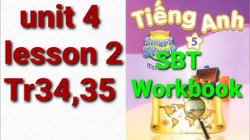 sách bài tập tiếng anh lớp 5 workbook unit 4 travel lesson2  trang 34,35 i-learn smart start dễ hiêu