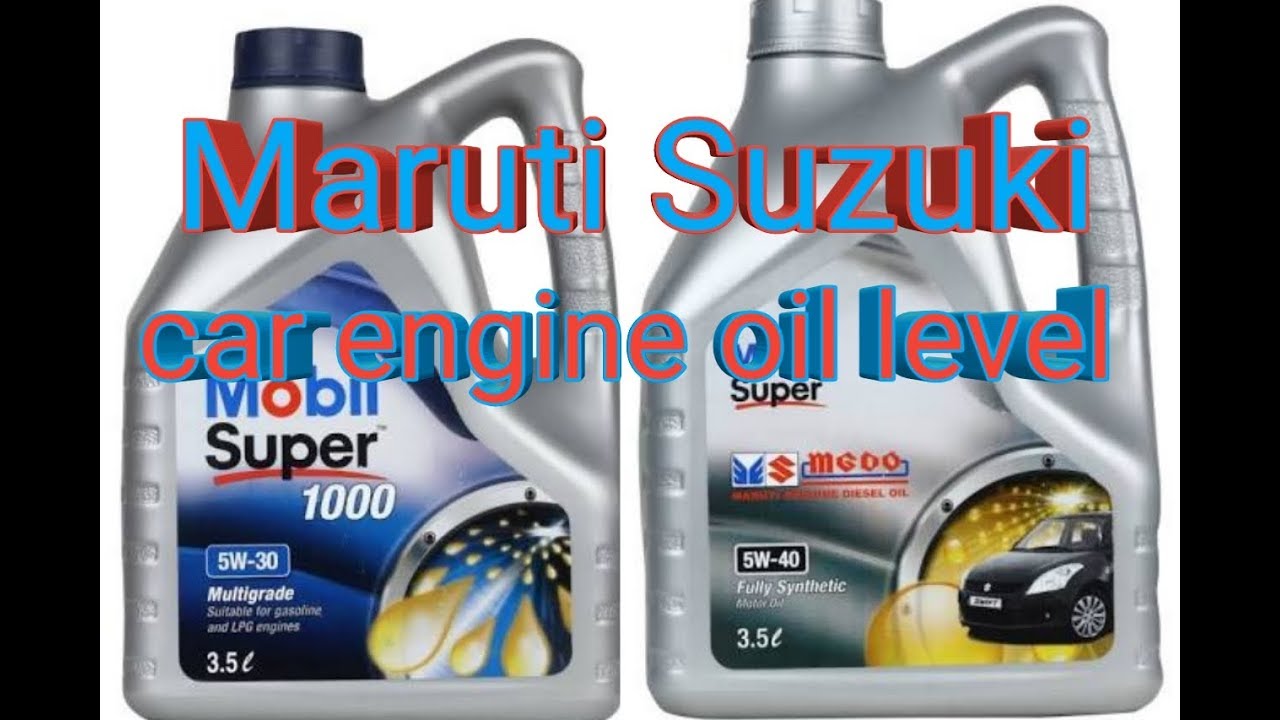 Maruti Suzuki car engine oil level YouTube