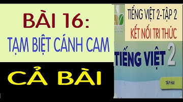 BÀI 16: TẠM BIỆT CÁNH CAM |TIẾNG VIỆT 2, SÁCH KẾT NỐI TRI THỨC VỚI CUỘC SỐNG