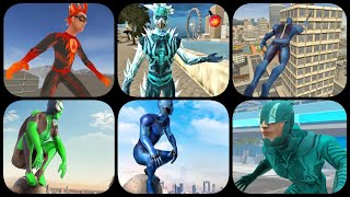 Flame Hero, Freezero, Rope Hero Vice Town, Rope Frog Ninja, Black Hole Superhero, Unlimited Speed screenshot 4