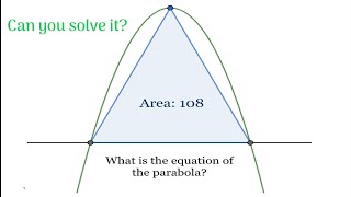 Equation of the Parabola,Can you solve it