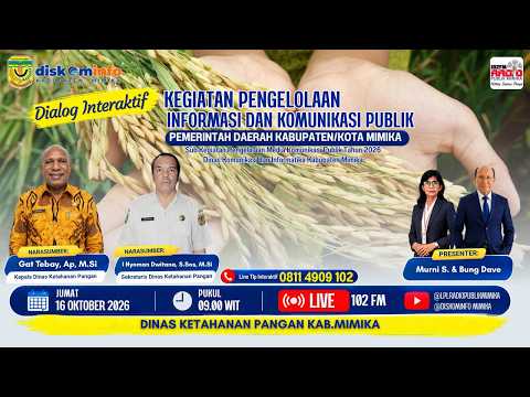 DIALOG INTERAKTIF BERSAMA DINAS KETAHANAN PANGAN || LPPL RADIO PUBLIK MIMIKA