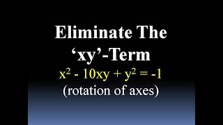 Conic Rotation Comprehensive Problem