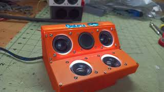 Scale Bluetooth CEN F-450 4 speaker Audio system. Custom built with LED lighting