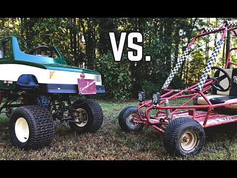 monster-truck-kart-vs.-subaru-yerf-dog-showdown!