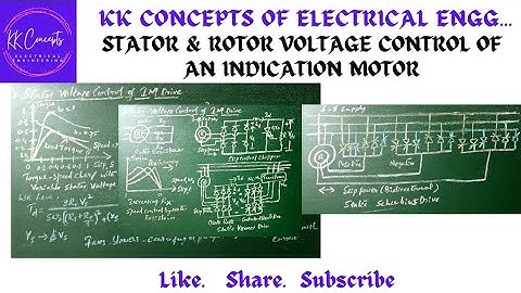 STATOR AND ROTOR VOLTAGE CONTROL OF AN INDICATION MOTOR DRIVE: AC DRIVES |POWER ELECTRONICS #youtube