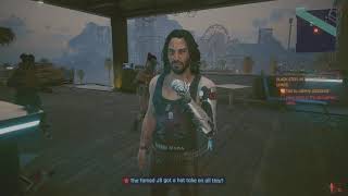 Cyberpunk 2077 Phantom Liberty Jumping Maxtac Now are we? Johnny Silverhand dialogue Maxtac Ambush