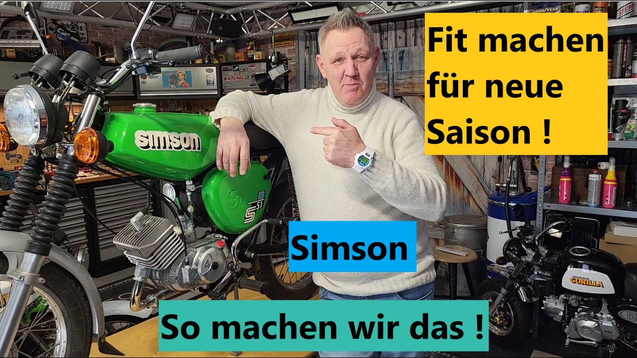 Simson S51 fit machen für die neue Saison 2026 ! So machen wir das Moped startklar !