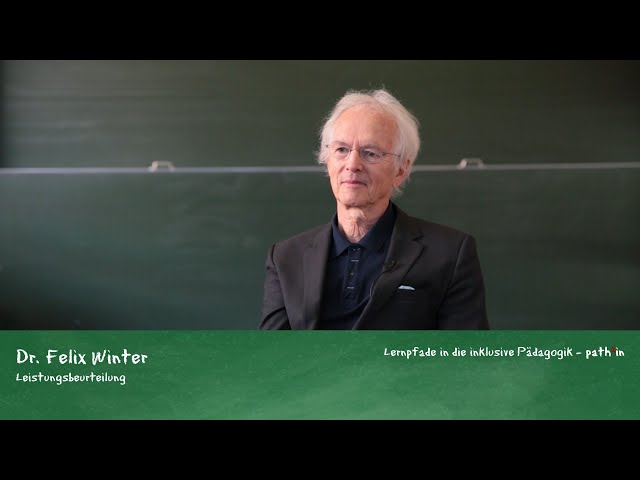 Dr. Felix Winter - Leistungsbeurteilung