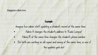 Chapter 5-Purpose of Concurrency Control | DBMS  Learning By 17DIT24F1127,17DIT24F1119,17DIT24F1025 Profile