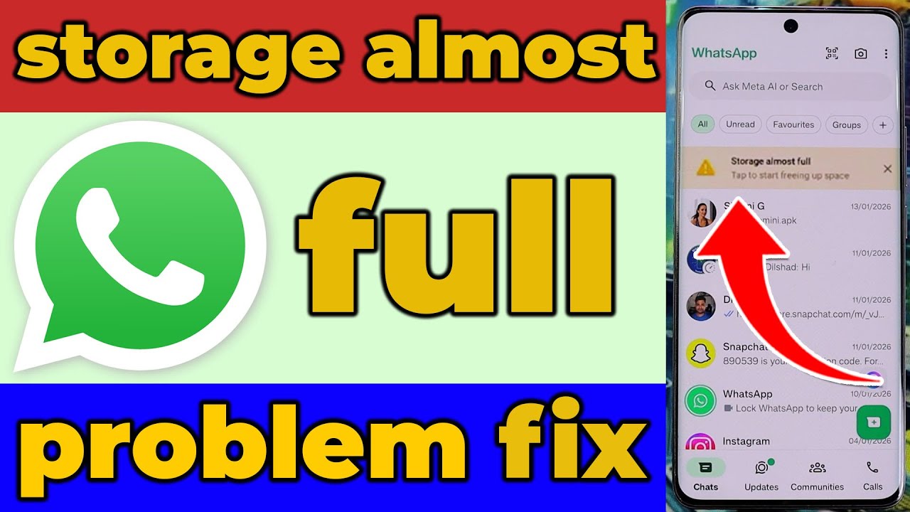 storage almost full problem on WhatsApp | WhatsApp storage almost full problem solution ! in Hindi