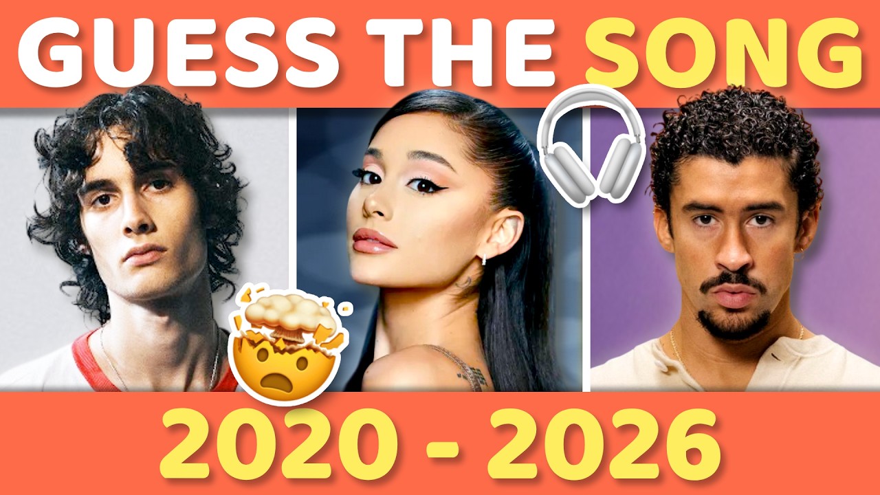 GUESS THE SONGS FROM 2020 - 2026 🎵 🎸 | Music Quiz