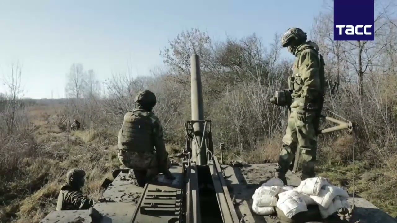 Russian Tass report Russian army's 박격포
