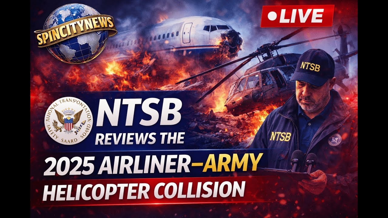 LIVE: NTSB reviews the 2025 airliner–Army helicopter collision