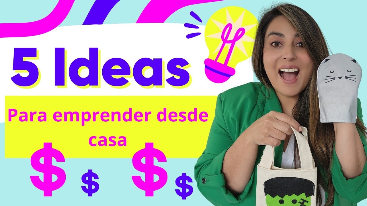 5 IDEAS DE MANUALIDADES DIDÁCTICAS PARA EMPRENDER DESDE CASA - YouTube