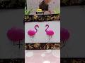 d i y  flamingo  panting seashell artwork Photo frame #viralshort