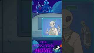 Helping an alien in "The Long Way Home" #gamedev #synthwave #renpy #gaming #scifi #2danimation