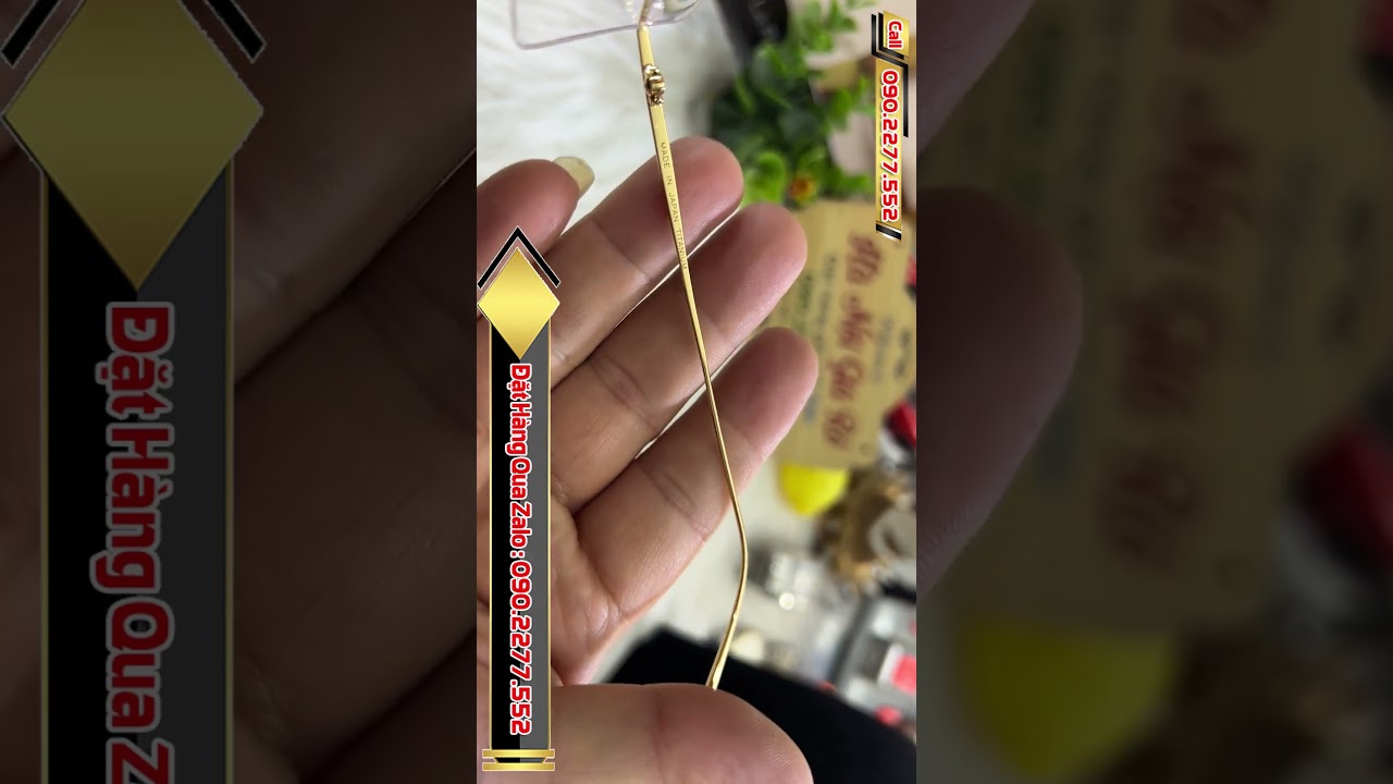 Gọng kính titan siêu nhẹ dòng 3 mảnh , cho các anh về thay mắt cận lão đẹp rotated