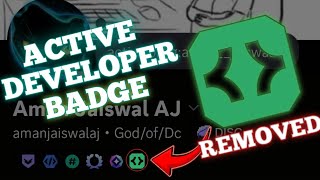 Discord Active Developer Badge Removed | How to Get it Back? | Badge Missing