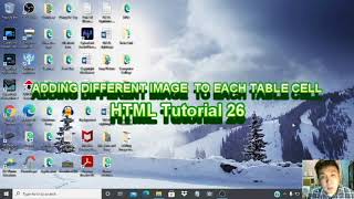 HTML Tutorial 26 Tagalog - ADDING DIFFERENT IMAGE  TO EACH TABLE CELL