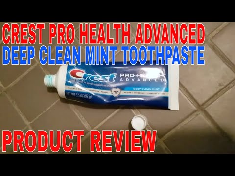 How To Use Crest Pro Health Advanced Deep Clean Mint Toothpaste Review 