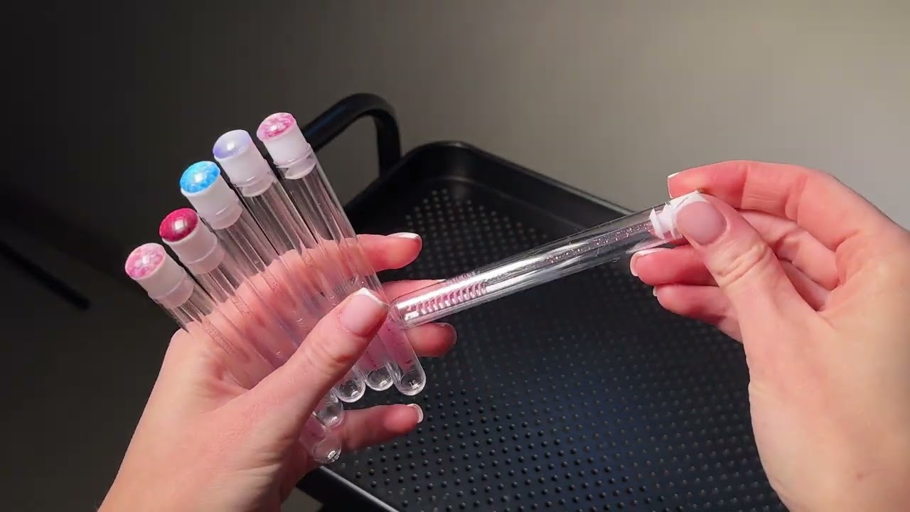 Щіточка для вій в індивідуальній упаковці — «Зірковий стиль» мікс, 1 шт у тубусі