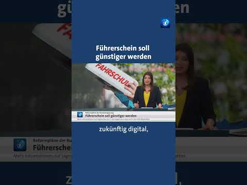 Der Führerschein soll billiger werden. #tagesschau #nachrichten #führerschein