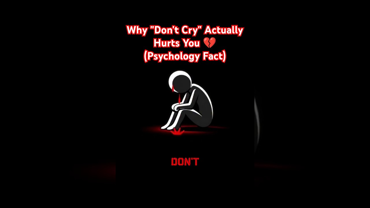 Почему фраза "Не плачь" на самом деле причиняет боль 💔 (психологический факт)