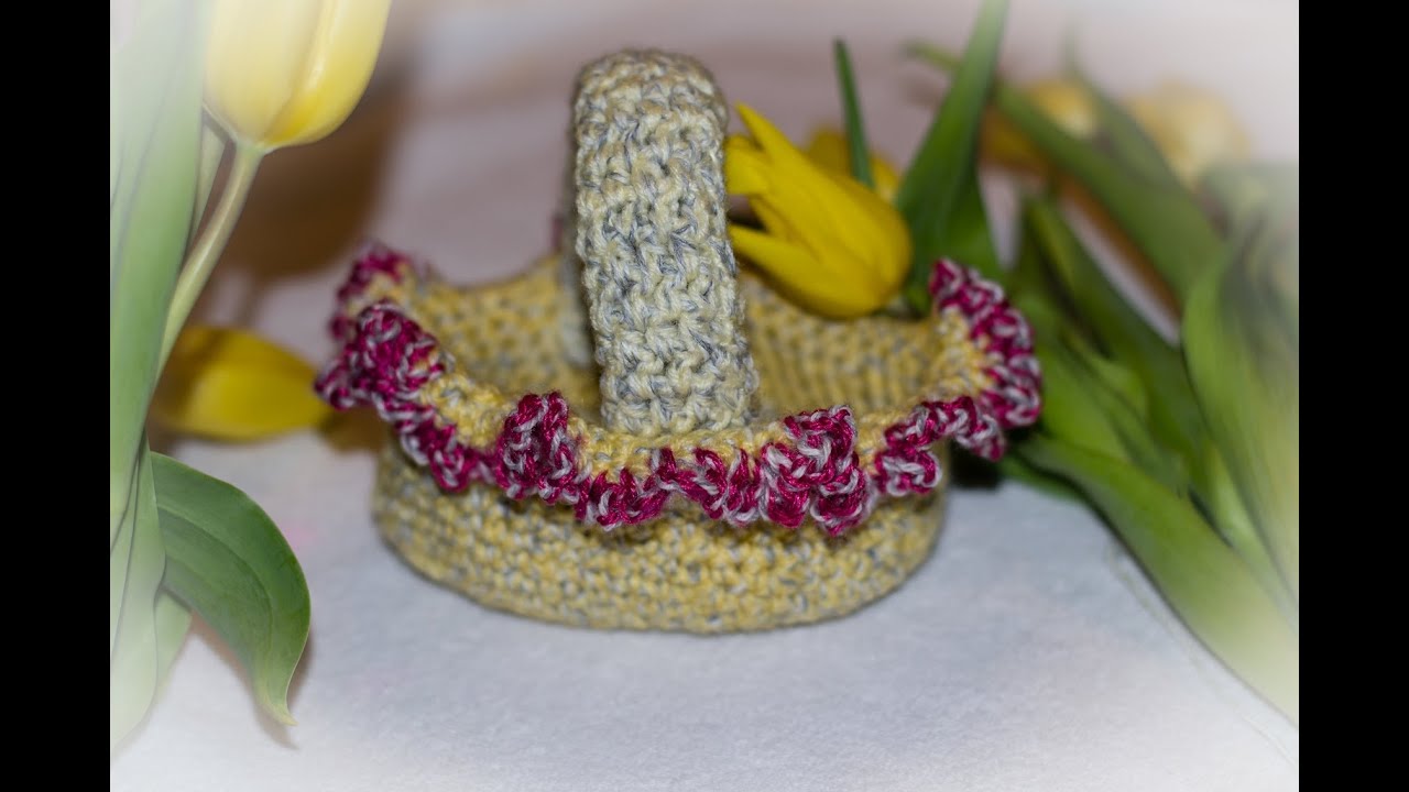 Koszyczek owalny na szydełku/ Oval basket crochet YouTube
