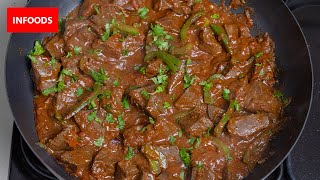 Liver Stew Recipe | How to Cook Liver | Beef Liver Wet Fry Recipe | Infoods