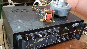 Line transformer connect  piyano amphilifire & unit driver testing