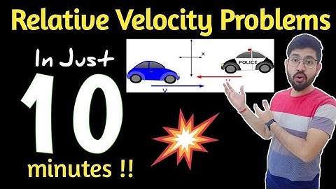 Relative Velocity/ Relative motion in 10minute Class 11th Physics Jee Neet