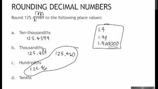 92 Rounding Decimal Numbers (5.1)