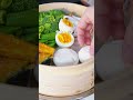 肉汁爆弾餃子と焼売のせいろ蒸し