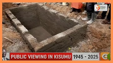 Grave preparations for the late Raila Odinga underway in Bondo