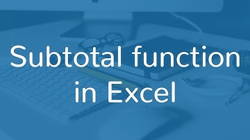 How to use SUBTOTAL function in Excel | Hindi