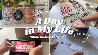 Day in the life of a small business owner | Vlog | Etsy Seller | Studio