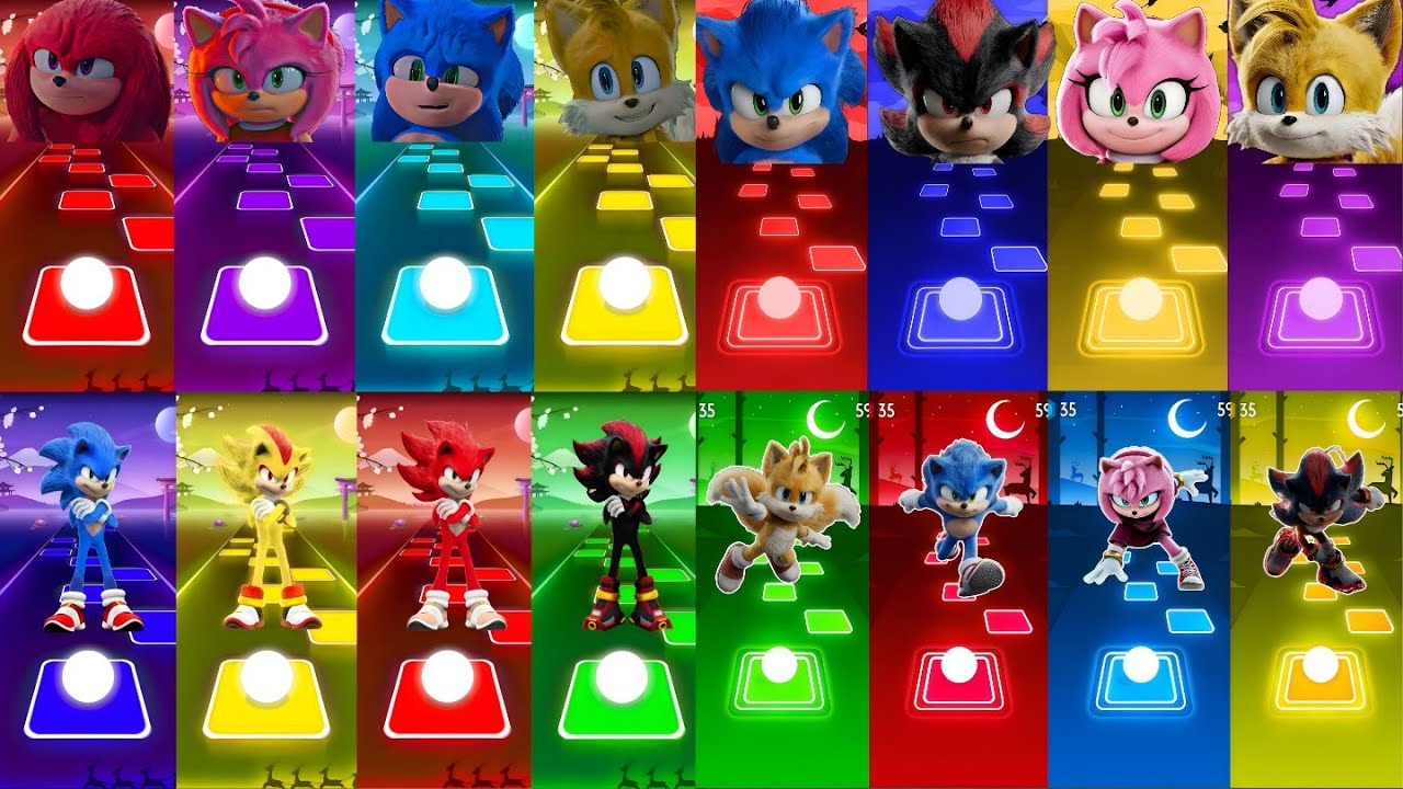 All Characters Mega-Mix: Sonic The Hedgehog 🔴 Super Sonic 🔴 Shadow 🔴 Silver 🔴 Super Shadow 🔴Amy Rose